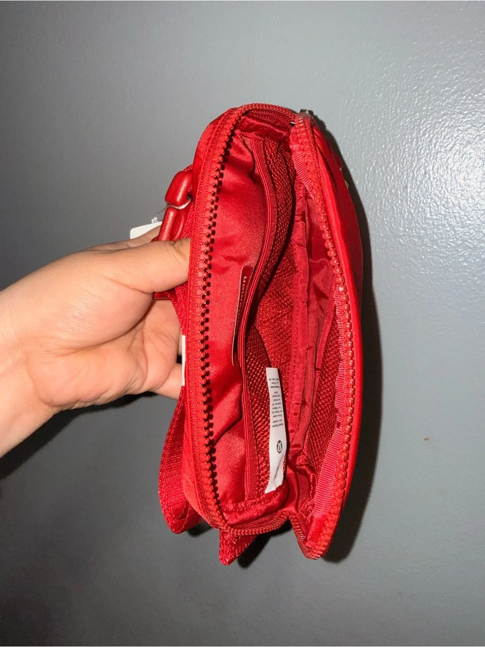 lululemon athletica Red Zip Belt Bag 1L